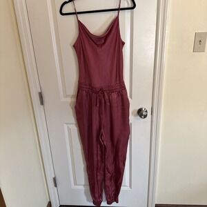 Cinq a Sept Finnley Sleeveless Cowl-Neck Jumpsuit Pink Copper Sz Medium NWOT